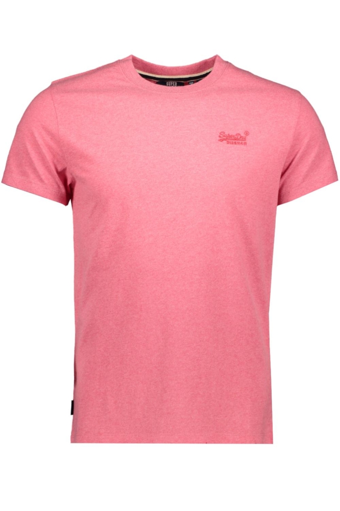 VINTAGE LOGO EMB TEE M1011245A PUNCH PINK MARL